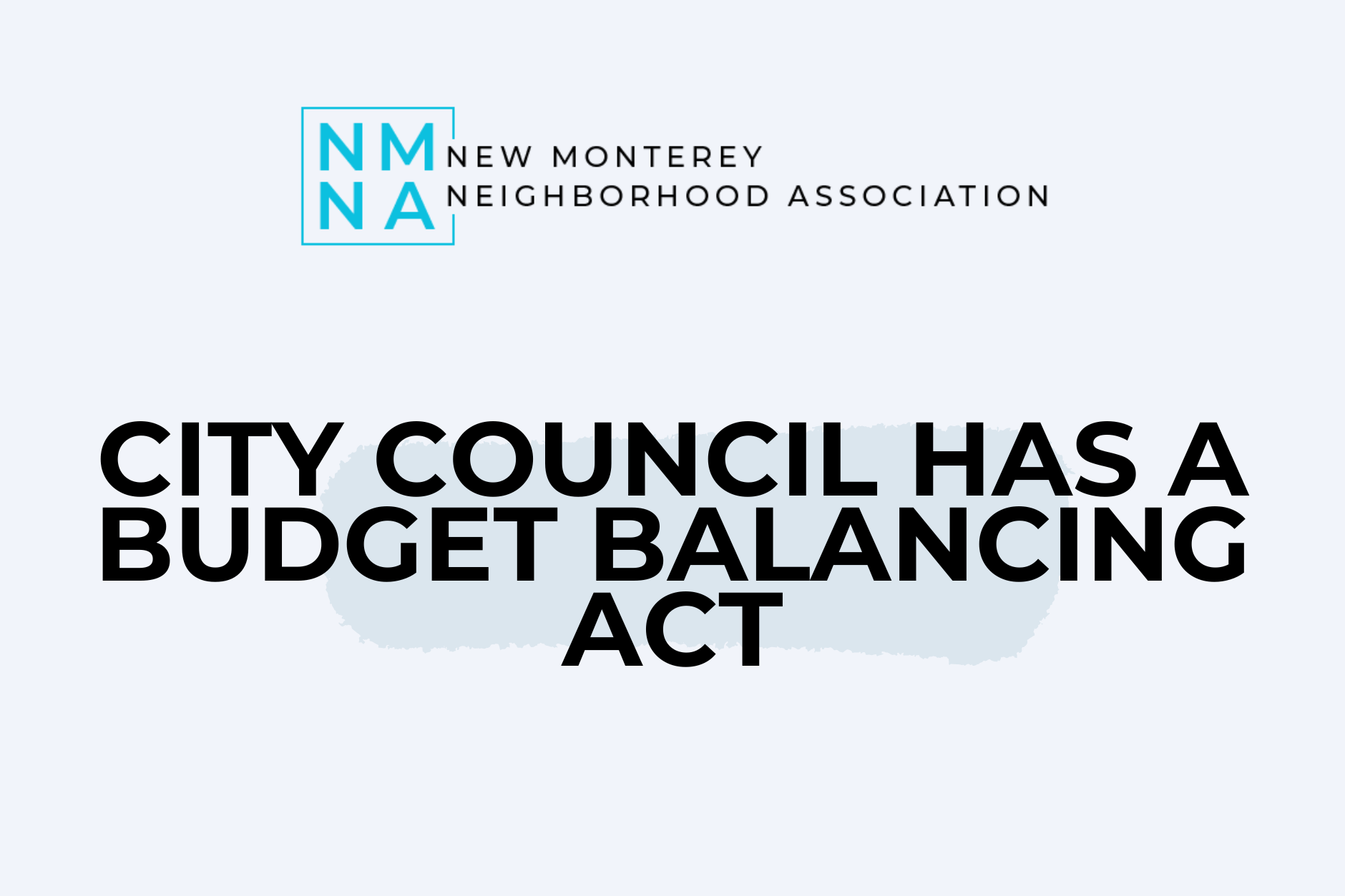 City Council Has A Budget Balancing Act